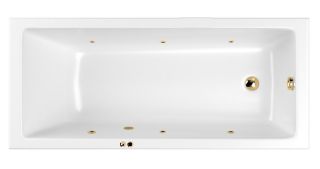 Гидромассажная ванна Whitecross Wave 0101.160070.100.SOFT.GL 160x70см Soft золото